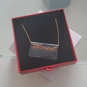 18k Gold Inscription Hanna Necklace